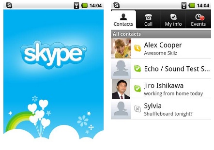 Skype For Android – Free Skype-to-Skype Calls | Java Mobile Phones