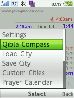 Prayer Times Basic 2.02 Application For Java Mobile Phones 2
