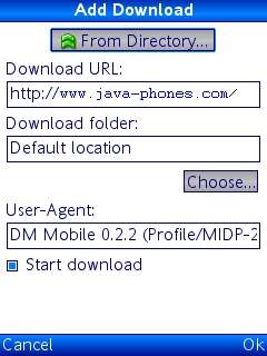 DM Mobile - Download Manager for Java J2ME Mobiles Phones 2