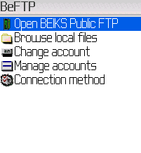 BeFTP - FTP client for BlackBerry Phones 1