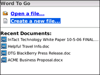 Documents To Go For Blackberry 1