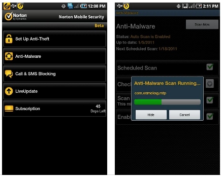 Norton Mobile Security Beta - Protect Your Android Phone And The Information On It 1