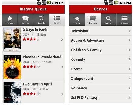 Netflix For Android - Streaming Movies on Google Android Phones 1