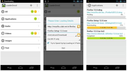 Loader Droid Download Manager For Android Devices 3