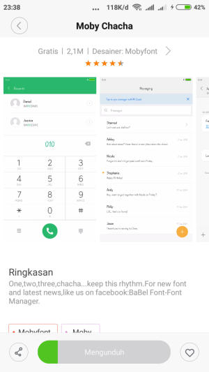 apply font Redmi Note 5