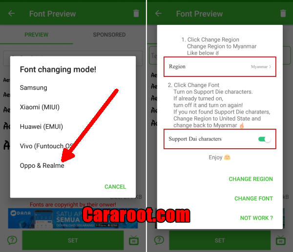 How To Change Font Style On Oppo R17, Neo, Pro 3
