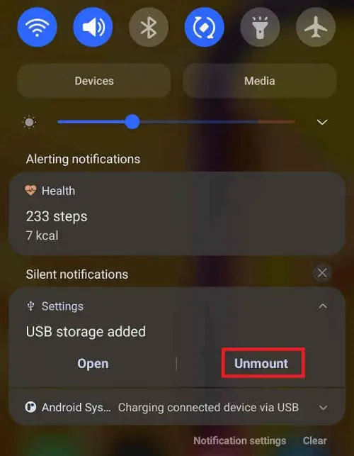 How to Unmount USB OTG in Samsung