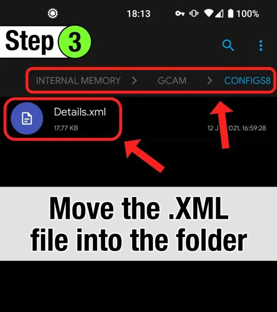 Paste XML File Into Configs Folder