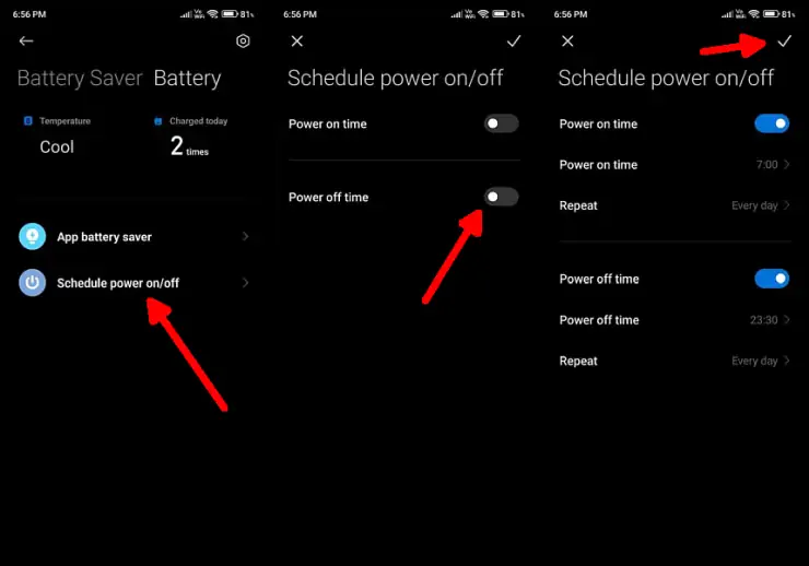 Schedule Power On Off Xiaomi